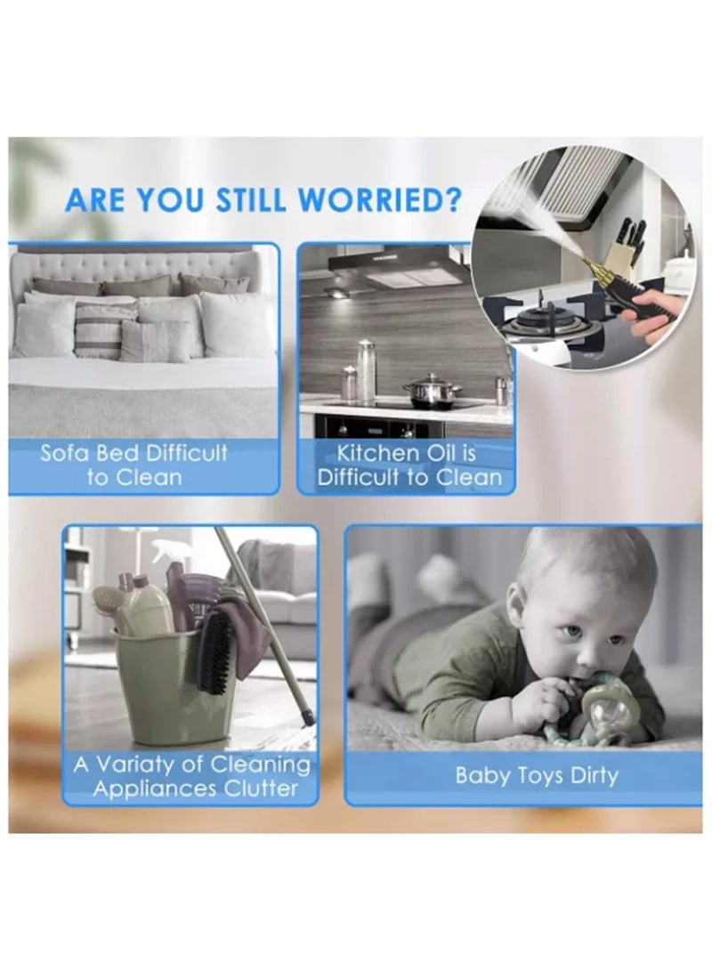 AROAQ Handheld Pressurized Steam Cleaner 2500W 220V Handheld High-temperature Portable Steam Cleaning Machine Cleaning for Couch Auto Floor and More - Image 3