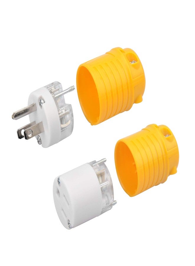 ماكسووركس مجموعة مقابس ومآخذ بديلة صفراء من ماكس وركس 50510، NEMA 5-15P و5-15R، 125 فولت، 15 أمبير - Image 4