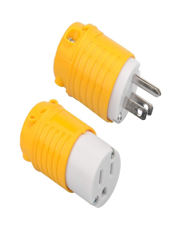 ماكسووركس مجموعة مقابس ومآخذ بديلة صفراء من ماكس وركس 50510، NEMA 5-15P و5-15R، 125 فولت، 15 أمبير - Image 1
