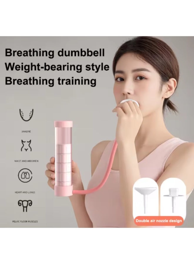 Sisily Men and Women's Abdominal Muscle Trainer, Deep Breathing Exercise Dumbbell Set, Lung Capacity Boosting Device - Image 1