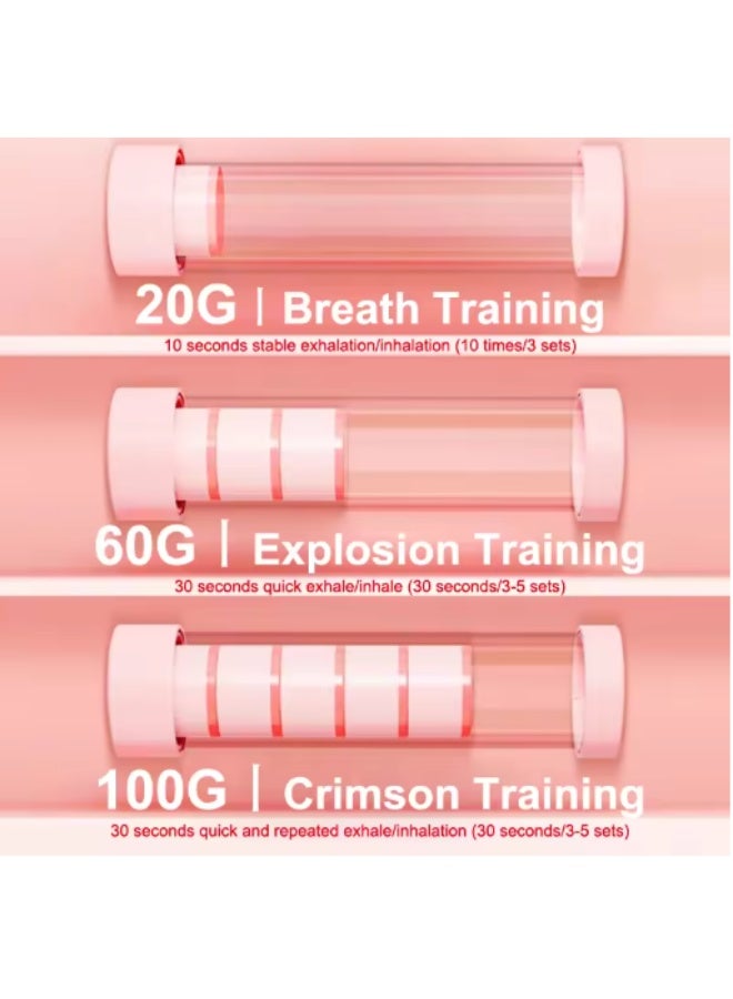 Sisily Men and Women's Abdominal Muscle Trainer, Deep Breathing Exercise Dumbbell Set, Lung Capacity Boosting Device - Image 4