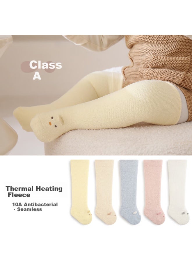 LAXIALIYA Lacharlia Baby Long Knee-high Socks Fleece-lined Over-the-knee Socks For Newborns Boys Girls Autumn Winter 0-3 Years - Image 2