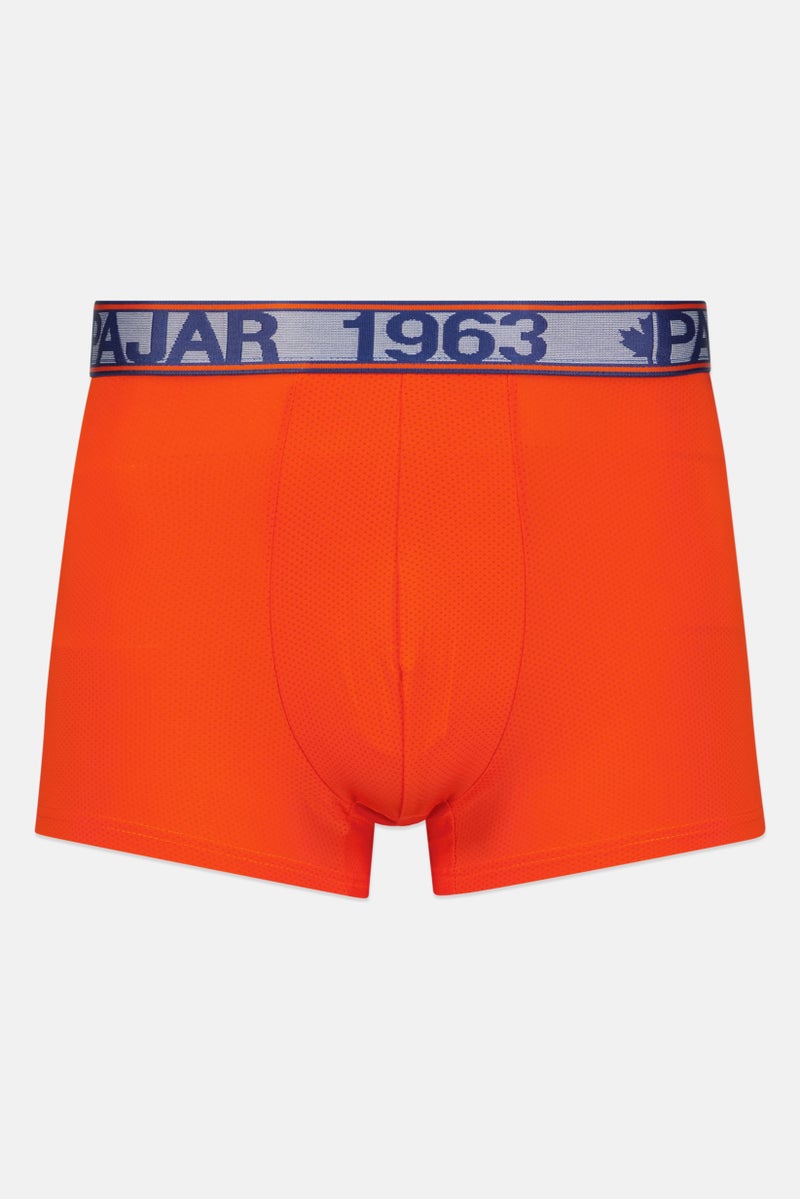 Pajar Men 3 Pieces Brand Logo Boxer Brief, Orange Combo  - Image 5