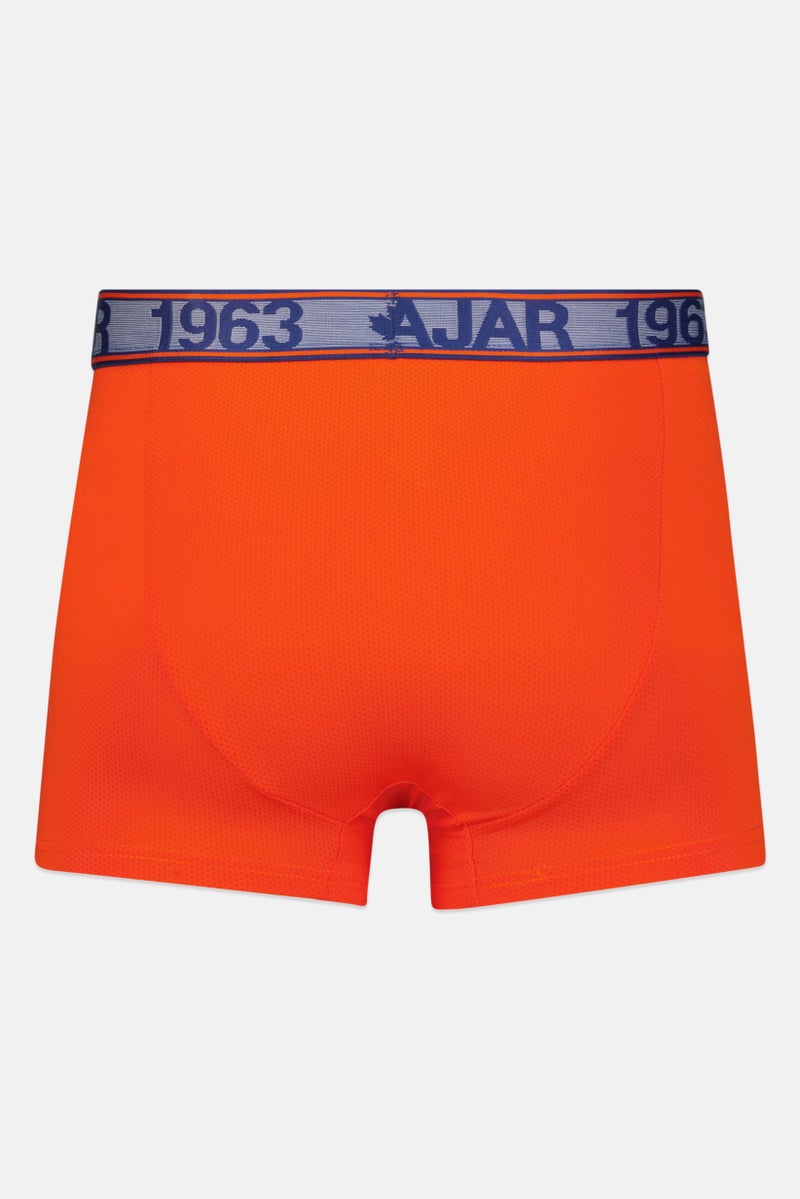 Pajar Men 3 Pieces Brand Logo Boxer Brief, Orange Combo  - Image 2