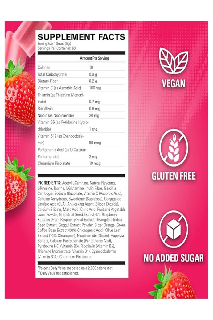 إي إتش بي لابس مسحوق أوكسي شريد قبل التمرين من إي إتش بي لابس - مسحوق قبل التمرين مع إل جلوتامين وأسيتيل إل كارنيتين، مشروب معزز للطاقة - كوزميك بلاست، 60 حصة - Image 3