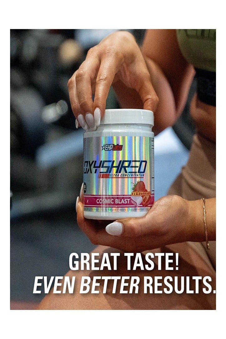 إي إتش بي لابس مسحوق أوكسي شريد قبل التمرين من إي إتش بي لابس - مسحوق قبل التمرين مع إل جلوتامين وأسيتيل إل كارنيتين، مشروب معزز للطاقة - كوزميك بلاست، 60 حصة - Image 5