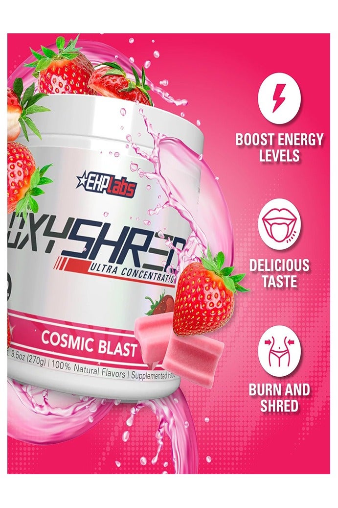 إي إتش بي لابس مسحوق أوكسي شريد قبل التمرين من إي إتش بي لابس - مسحوق قبل التمرين مع إل جلوتامين وأسيتيل إل كارنيتين، مشروب معزز للطاقة - كوزميك بلاست، 60 حصة - Image 2