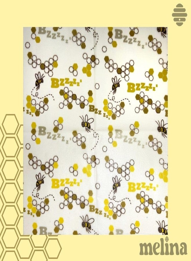 Melina Reusable Food Storage Wraps, Beeswax Wraps - Organic, Premium, Toxin-Free, Breathable - Set of 3 - Image 4