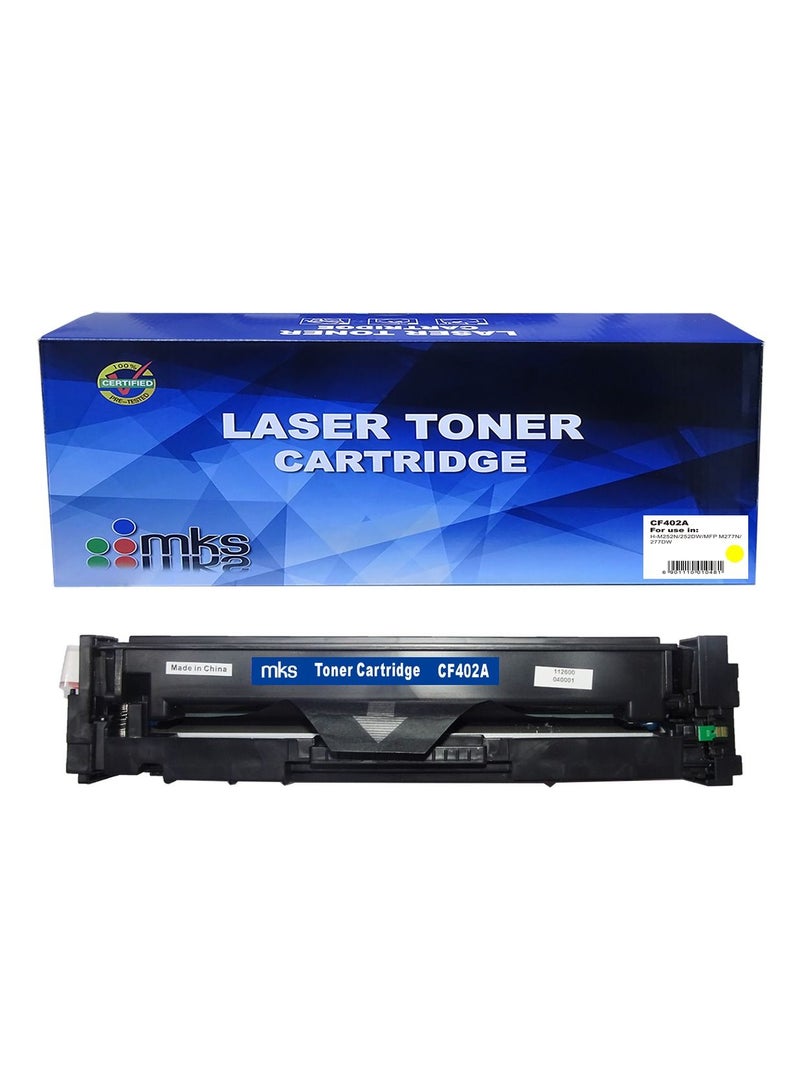 MKS Toner Cartridge CF402A Compatible with HP Color LaserJet Pro M252 / MFP M277 - Image 1