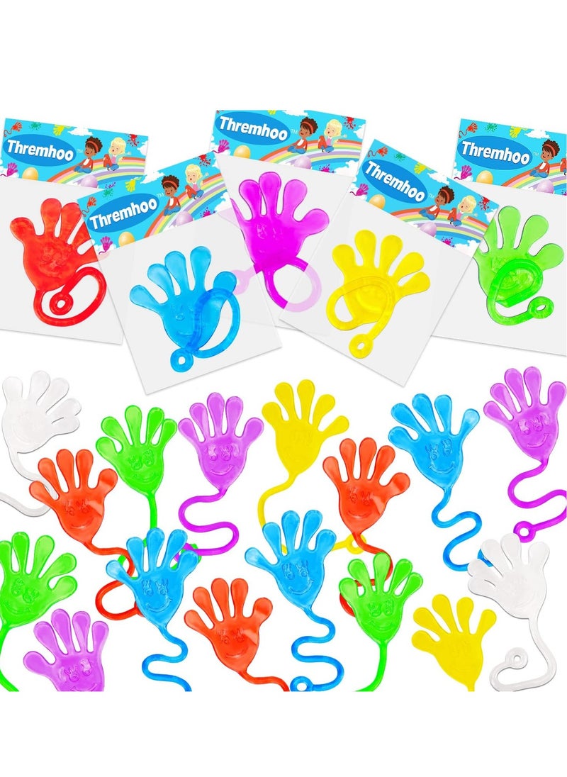 MAGIC VAULT 40 Pcs Sticky Hands For Kids, children's party toy set, extreme stretching toys, sticky palm elastic stretchable decompression toys  - Image 1