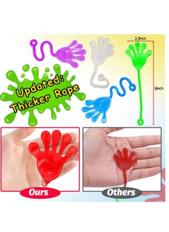 MAGIC VAULT 40 Pcs Sticky Hands For Kids, children's party toy set, extreme stretching toys, sticky palm elastic stretchable decompression toys  - Image 2
