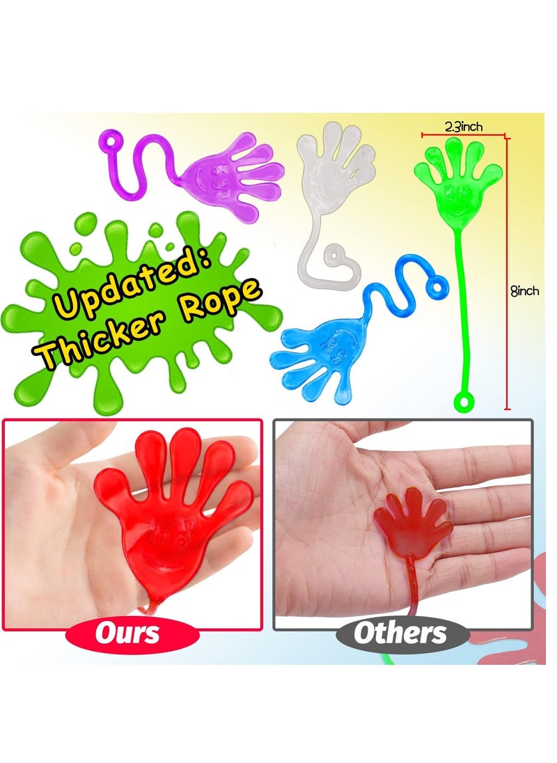 MAGIC VAULT 40 Pcs Sticky Hands For Kids, children's party toy set, extreme stretching toys, sticky palm elastic stretchable decompression toys  - Image 2