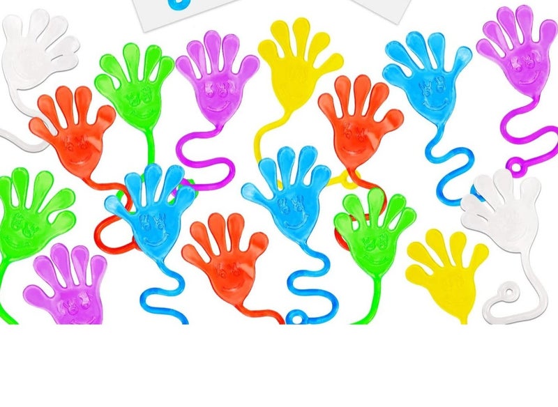 قبو سحري 40 Pcs Sticky Hands For Kids, children's party toy set, extreme stretching toys, sticky palm elastic stretchable decompression toys - Image 1