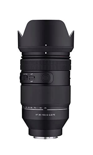 Samyang عدسة زوم كاملة الإطار Samyang 35-150mm F2-2.8 لكاميرات سوني E – فتحة سريعة، تركيز تلقائي، جاهزة للفيديو، محكمة ضد الطقس، بار-فوكال، بوكيه، محرك STM خطي، أوضاع مخصصة، دعم التركيز اليدوي - Image 1
