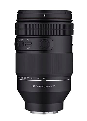 Samyang عدسة زوم كاملة الإطار Samyang 35-150mm F2-2.8 لكاميرات سوني E – فتحة سريعة، تركيز تلقائي، جاهزة للفيديو، محكمة ضد الطقس، بار-فوكال، بوكيه، محرك STM خطي، أوضاع مخصصة، دعم التركيز اليدوي - Image 2