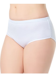 Tutku 12 Pieces White Color Rib Bato Panties 