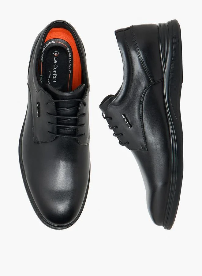 Le Confort Men Leather Lace-Up Derby Shoes