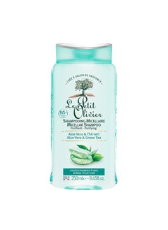 LE PETIT OLIVIER Le Petit Olivier Purifying Micellar Shampoo  Aloe Vera And Green Tea  Cleanses Hair  Reduce Excess Sebum  Suitable For Normal To Oily Hair  Free Of Silicones  845 Oz 