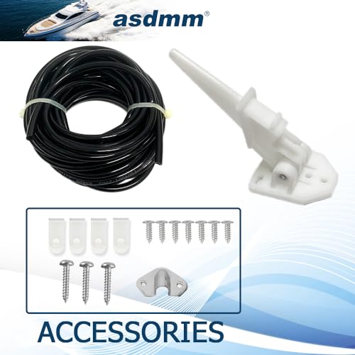 asdmm Marine Boat Speedometer Pitot Kit, Automatic Kick-up Tube Assembly Up to 80 MPH (Speedometer Pitot Kits) - Image 2