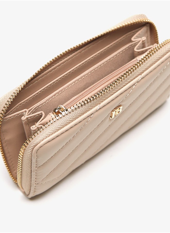 Flora Bella By Shoexpress - Quilted Zip Around Wallet - Image 1
