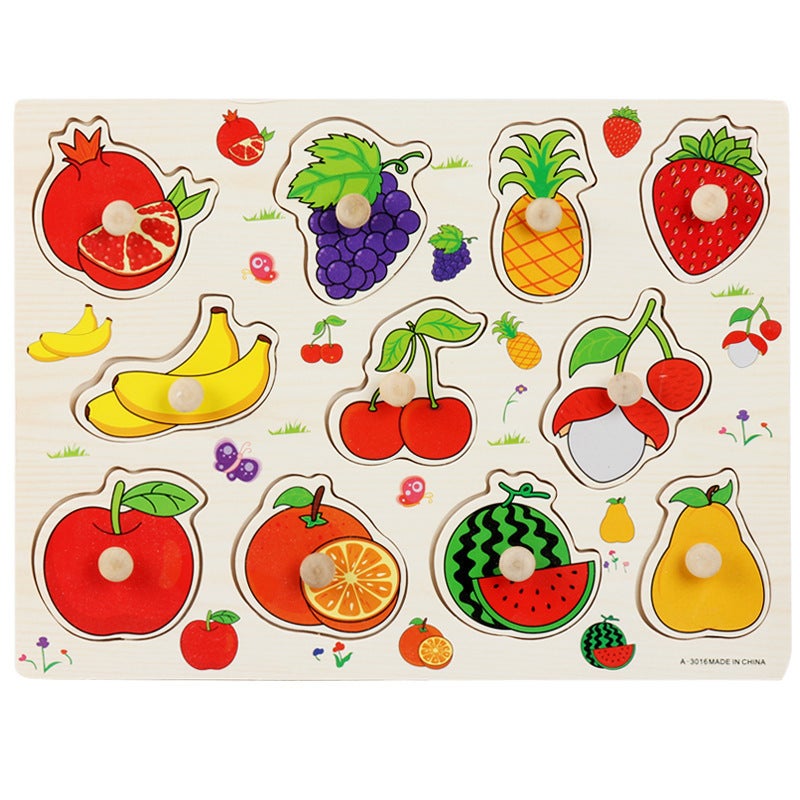 Puzzle Children'S Puzzle Toy 0.2 Montessori Wooden Alphanumeric Shape - Image 1