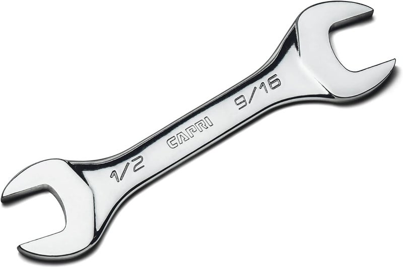 Capri Tools 1/2 in. x 9/16 in. Slim Mini Open End Wrench, SAE - Image 1