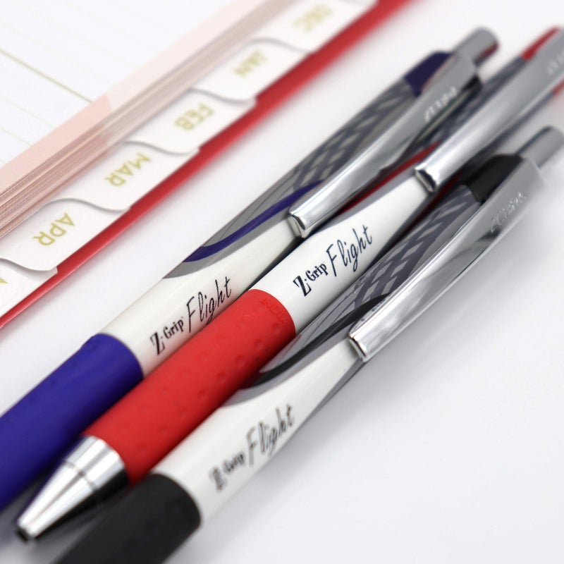 Zebra Pen Z-Grip Flight Retractable Ballpoint Pen, Bold Point 1.2mm, Black Ink, School Supplies, Teacher Supplies, and Office Supplies, Smooth Writing, Quick-Drying, 12-Pack (21910) - Image 4