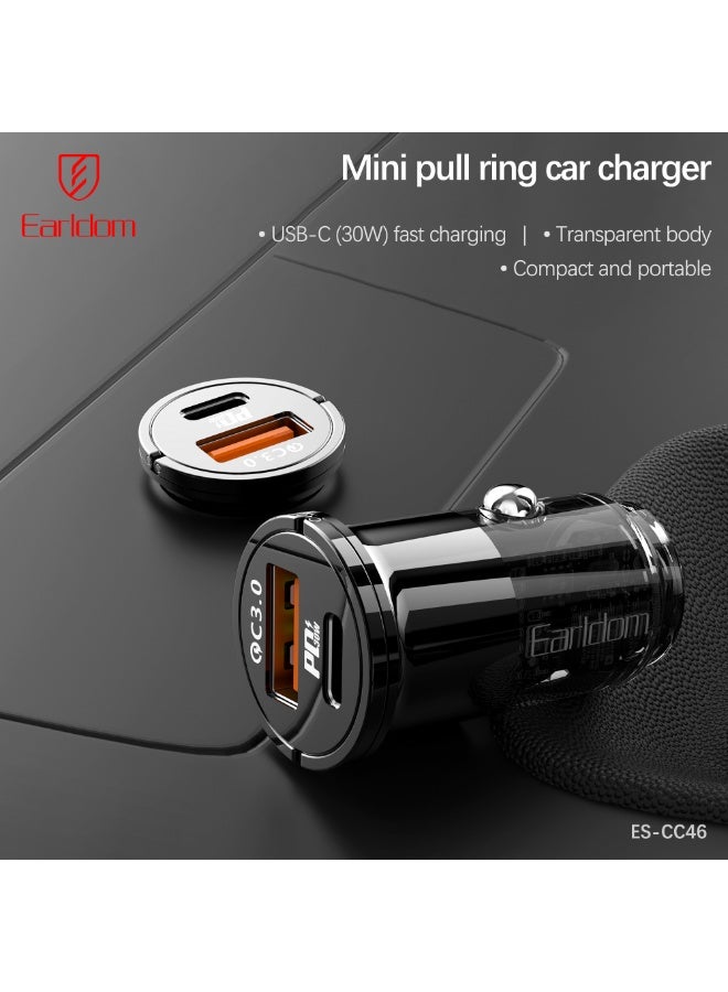 Earldom Car Charger CC46 Dual USB-C Fast Charging Adapter 30W - Image 2