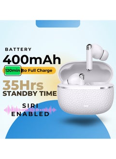 GRABIT GTUNES-GRAVEL True Wireless Earbuds – ANC & HD Sound, Experience -25dB Active Noise Cancellation, quad-mic clarity, and rich 13mm audio with Bluetooth 5.4. Enjoy 5-hour playtime (20 hours with case) and switch between ANC, Transparency, and ANC Off modes. Features a sleek electroplated case, LED battery indicator, and Type-C fast charging. Compatible with iPhone, Samsung, OnePlus, Xiaomi, Huawei, Google Pixel, iPads, MacBooks, and more.  - Image 4