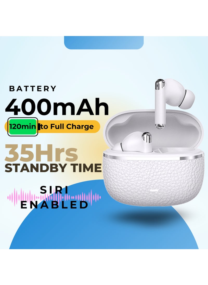 GRABIT - GTUNES-GRAVEL True Wireless Earbuds – ANC & HD Sound, Experience -25dB Active Noise Cancellation, quad-mic clarity, and rich 13mm audio with Bluetooth 5.4. Enjoy 5-hour playtime (20 hours with case) and switch between ANC, Transparency, and ANC Off modes. Features a sleek electroplated case, LED battery indicator, and Type-C fast charging. Compatible with iPhone, Samsung, OnePlus, Xiaomi, Huawei, Google Pixel, iPads, MacBooks, and more. - Image 1