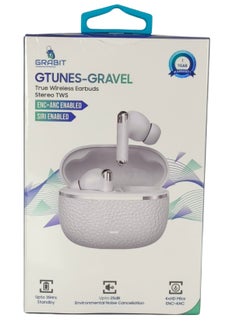 GRABIT GTUNES-GRAVEL True Wireless Earbuds – ANC & HD Sound, Experience -25dB Active Noise Cancellation, quad-mic clarity, and rich 13mm audio with Bluetooth 5.4. Enjoy 5-hour playtime (20 hours with case) and switch between ANC, Transparency, and ANC Off modes. Features a sleek electroplated case, LED battery indicator, and Type-C fast charging. Compatible with iPhone, Samsung, OnePlus, Xiaomi, Huawei, Google Pixel, iPads, MacBooks, and more.  - Image 1