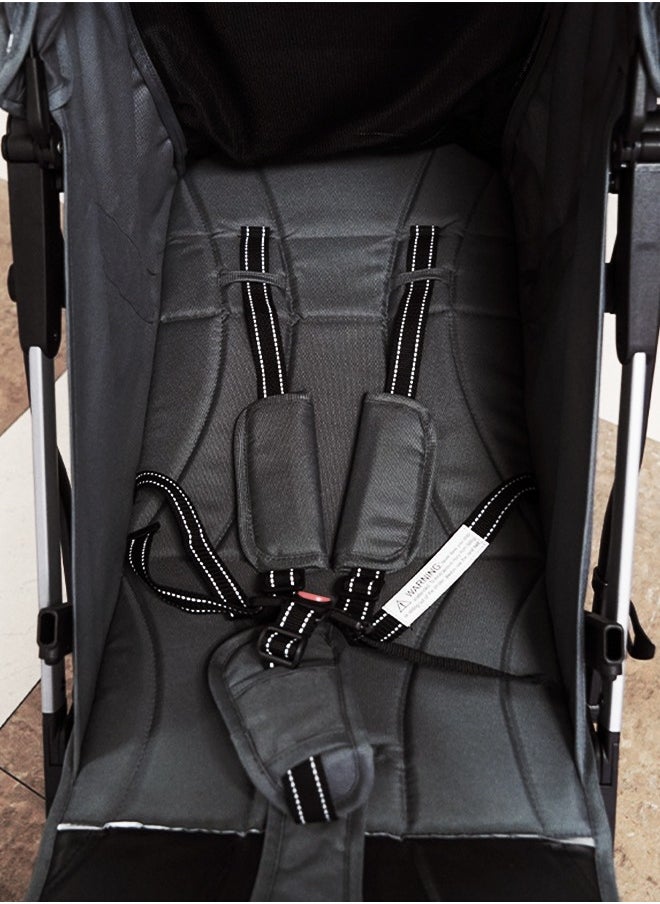 Compact Fold Stroller, Lightweight Stroller with Oversized Canopy, Extra-Large Storage Grey - pzsku/Z4B2937E8E5B1A216DB89Z/45/_/1740291415/12997622-c651-4273-acac-1110dfd7307c