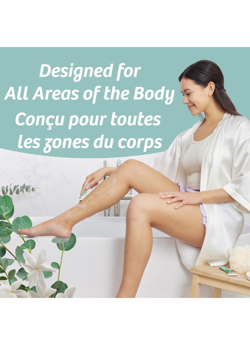 Bic Soleil Escape 5 Blade Women'S Razor With Rose And Magnolia Scented Handle And Almond Oil Moisture Strip 2 Pcs - Image 5