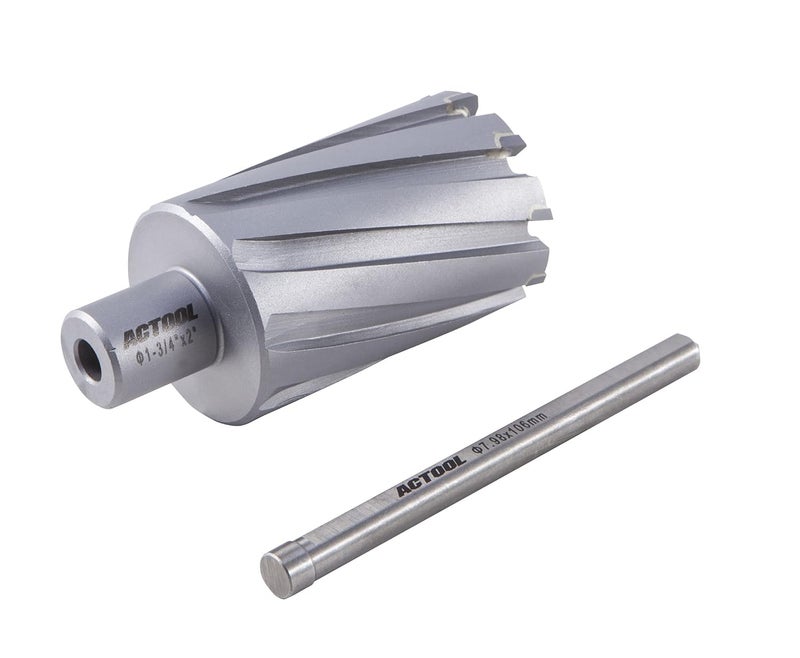 ACTOOL 1-3/4'' Diameter x 2'' Depth of Cut Carbide Tipped TCT ANNULAR Cutter with 3/4'' Weldon Shank - Image 3