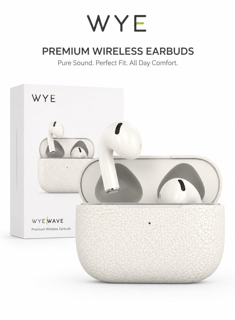 واي سماعات أذن لاسلكية Y-TWS21-2 بلوتوث 5.3 | صوت ستيريو HiFi عالي الجودة مع تحكم باللمس وعزل للضوضاء وعلبة شحن سريعة متوافقة مع آيفون وأندرويد - Image 1
