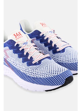 361 Degrees Women Wide Fierce 4 Lace Up Running Shoes, Blue  - Image 3