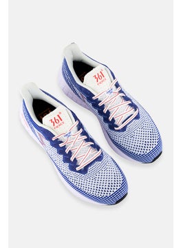 361 Degrees Women Wide Fierce 4 Lace Up Running Shoes, Blue  - Image 4