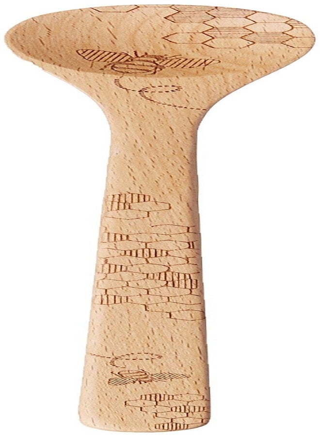 Talisman Designs Laser Etched Beechwood Sauce Spoon | Honey Bee Design | Cooking & Serving Spoon | Cute & Functional Kitchen Tool | Decorative Wooden Utensils - Image 2