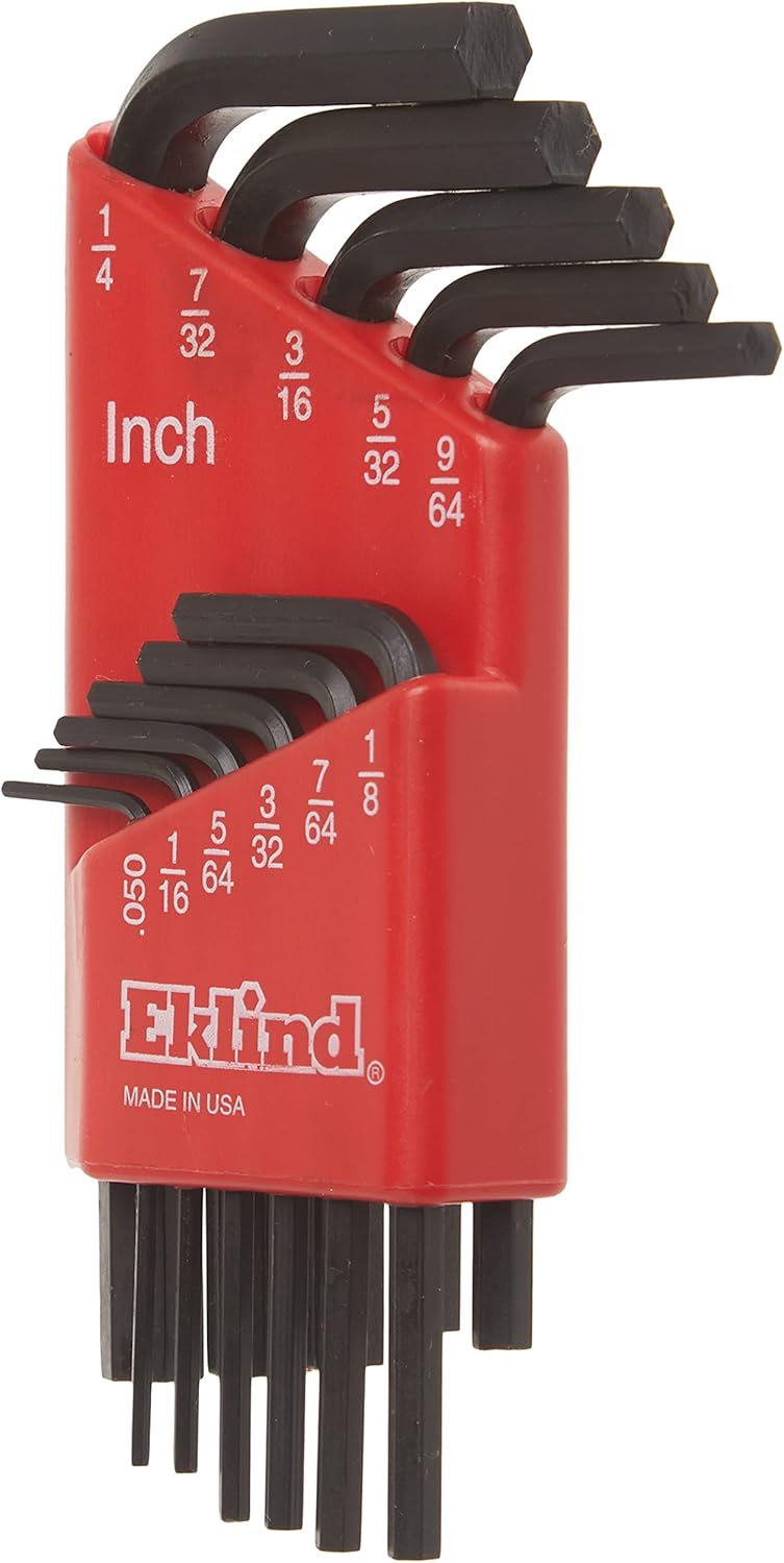 Eklind Tool EKLIND 10111 Hex-L Key allen wrench - 11pc set SAE Inch Sizes .050-1/4 Short series - Image 4