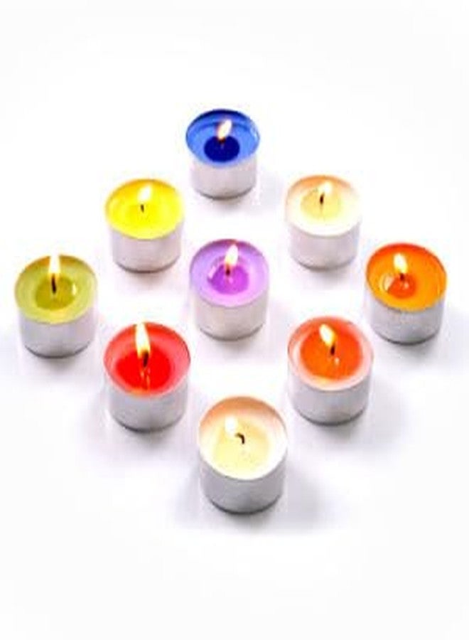 Luces Pack of 50 Scented Multicolour Tealight t-lite Floating Candle for Diwali X-mas Home Decoration Birthday Valentine Gifts Party Dinner Table - Image 4