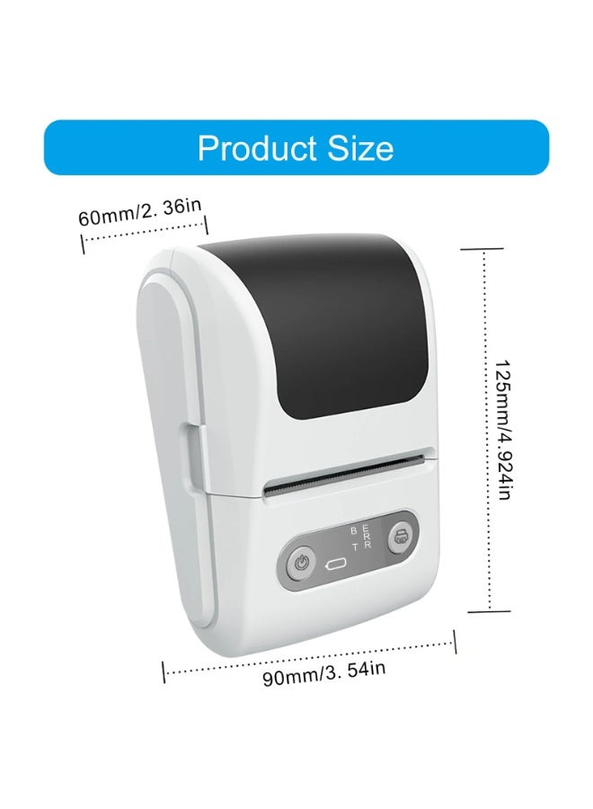 BlueFire Wireless Portable Label Maker Machine | Bluetooth Thermal Label Printer with 26mm/s High-Speed Printing | Rechargeable 1200mAh Mini Labeling Device for Office, Retail, Kitchen & Baby Items | Inkless Fast Printing for Organization & Inventory Management - Image 3