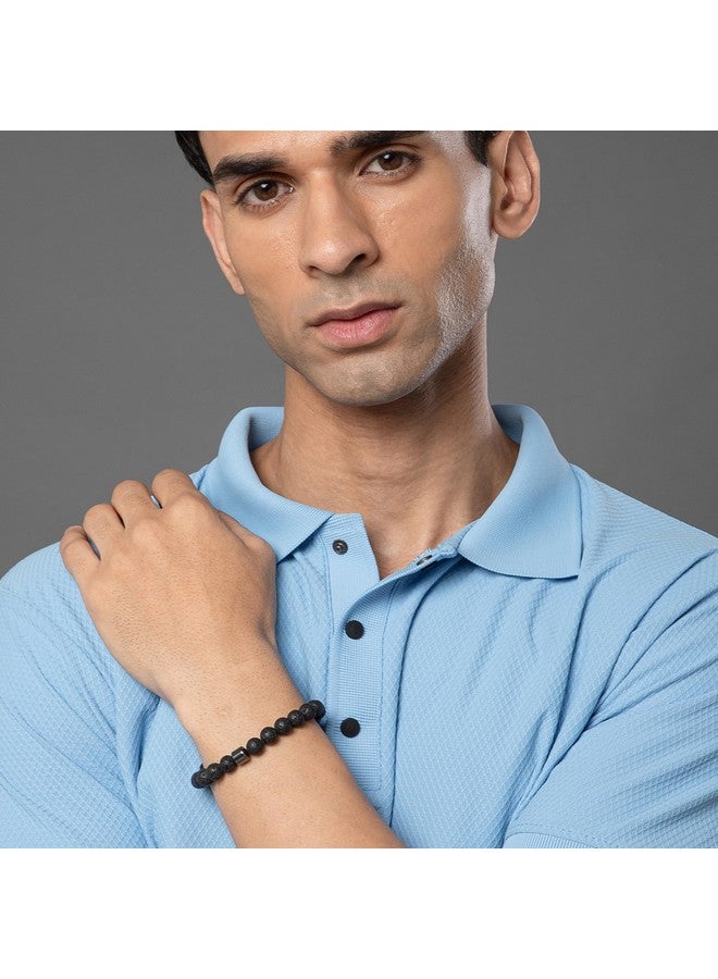 سالتي سوار معصم من الخرز Salty Alpha للرجال | سوار يد للأولاد | إكسسوارات رجالية أنيقة ومميزة | مجوهرات جمالية | هدية لديوالي والذكرى السنوية والخطوبة وأعياد الميلاد والارتداء اليومي - Image 3