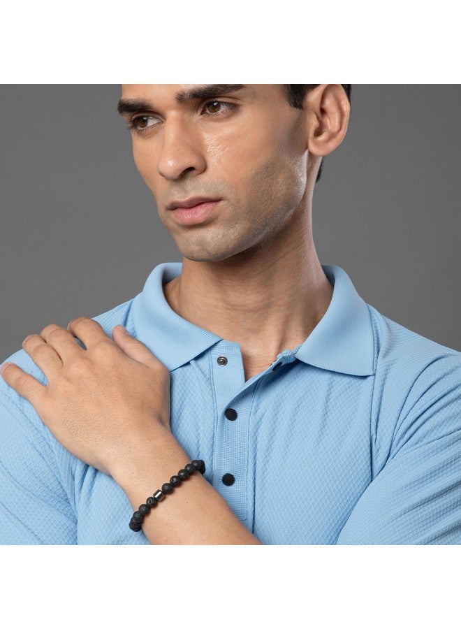 سالتي سوار معصم من الخرز Salty Alpha للرجال | سوار يد للأولاد | إكسسوارات رجالية أنيقة ومميزة | مجوهرات جمالية | هدية لديوالي والذكرى السنوية والخطوبة وأعياد الميلاد والارتداء اليومي - Image 2