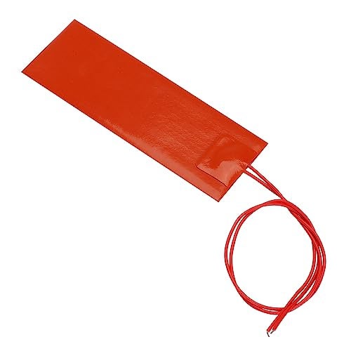 DERNORD 4PCS 12V 20W Silicone Heating Pad Rubber Flexible Heater Mat 50mm X 150mm - Image 5