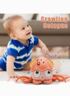 YUNSYE Crawling Octopus Toy, Tummy Time Toys, Sensing Interactive Walking Dancing Toy for Crawling Baby Induction Octopus with Music, Infant Fun Birthday Gifts Entertainment for Toddler Boys Girls  - Image 2