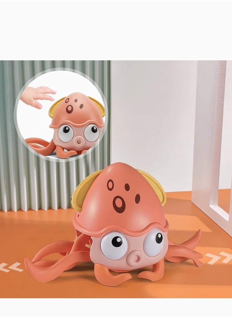 YUNSYE Crawling Octopus Toy, Tummy Time Toys, Sensing Interactive Walking Dancing Toy for Crawling Baby Induction Octopus with Music, Infant Fun Birthday Gifts Entertainment for Toddler Boys Girls  - Image 3