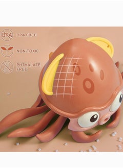 YUNSYE Crawling Octopus Toy, Tummy Time Toys, Sensing Interactive Walking Dancing Toy for Crawling Baby Induction Octopus with Music, Infant Fun Birthday Gifts Entertainment for Toddler Boys Girls  - Image 5