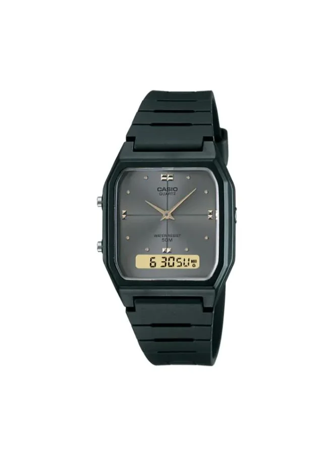CASIO Men's Analog Digital Display Watch With Black Resin Strap - AW-48HE-8AVDF