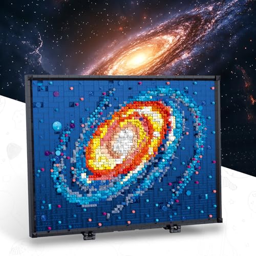 HSANHE Micro Mini Art The Milky Way Galaxy Building Set for Adults Not Compatible with 3D Wall Art Unique Home Wall Decor or Table Display Creative Birthday Gift Toy for Adult 14 - Image 5