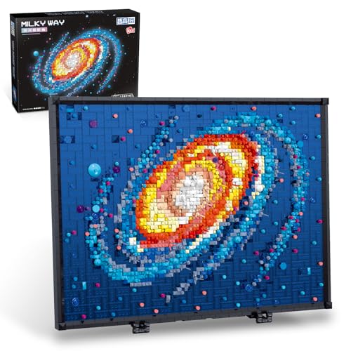 HSANHE Micro Mini Art The Milky Way Galaxy Building Set for Adults Not Compatible with 3D Wall Art Unique Home Wall Decor or Table Display Creative Birthday Gift Toy for Adult 14 - Image 1
